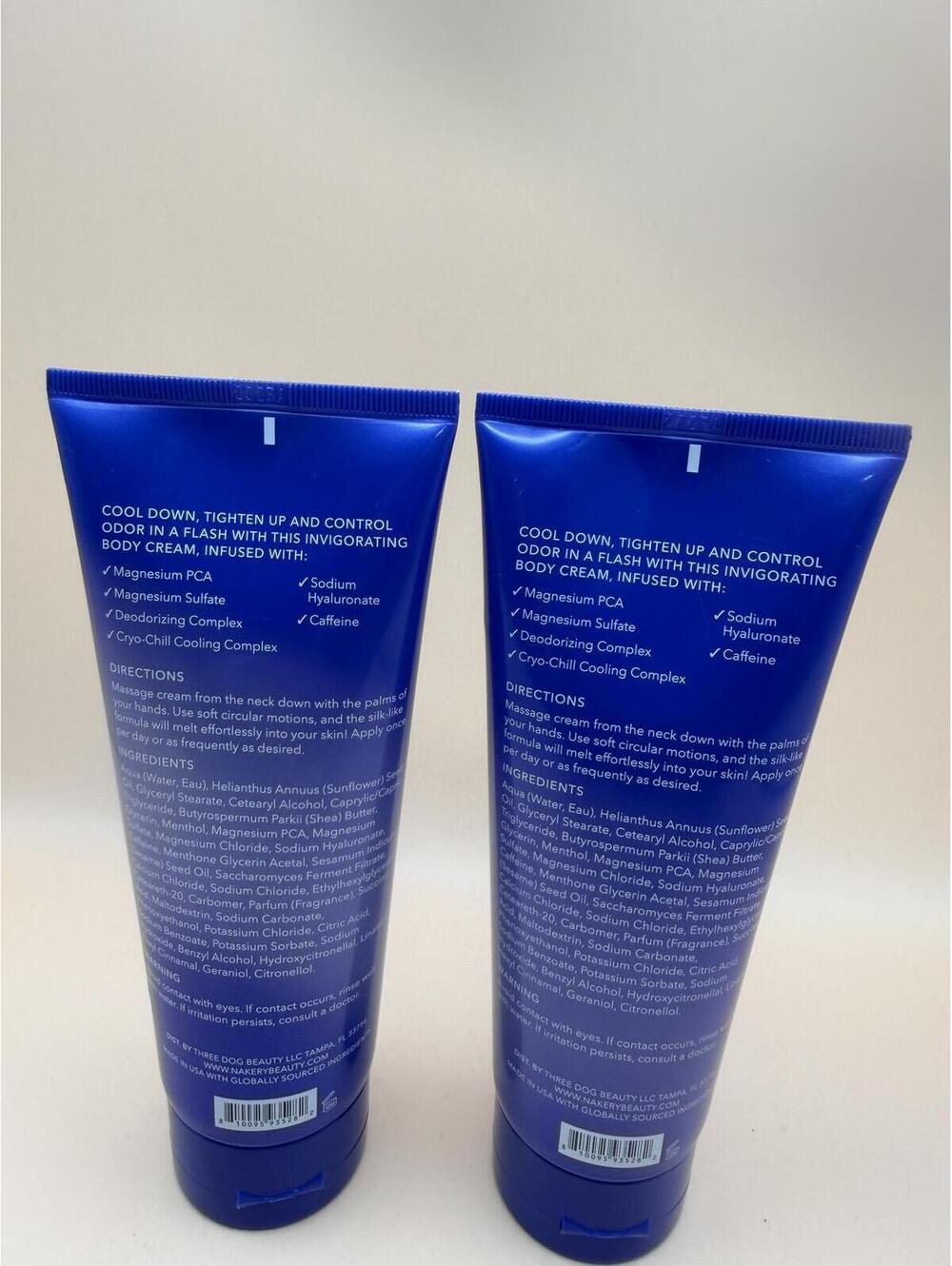 (Set of 2) Nakery Beauty Cool + Energize Body Cream 200ml - Cryo-Chill Magnesium - Picture 3 of 7